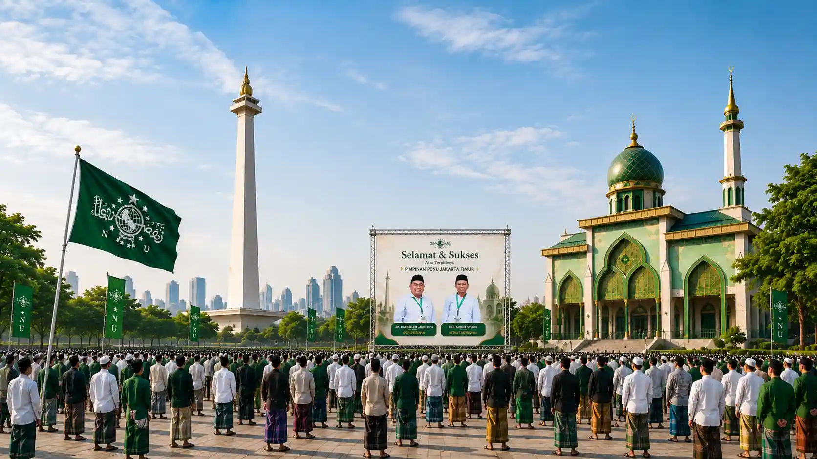 Kebersamaan pengurus dan warga PCNU Pengurus Cabang Kabupaten Jepara